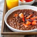 Homemade Double Chocolate Oatmeal