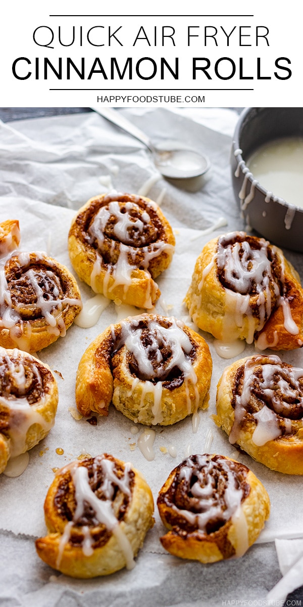 Quick Air Fryer Cinnamon Rolls