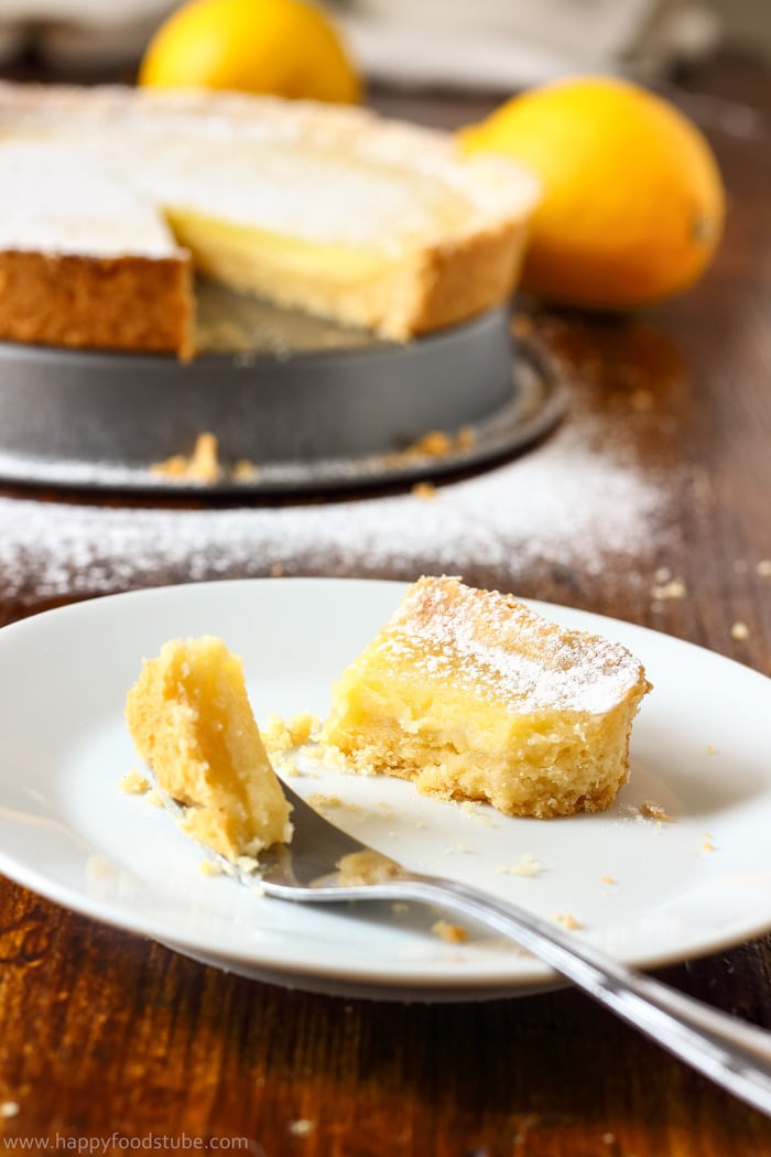 Simple Homemade Lemon Tart Photo